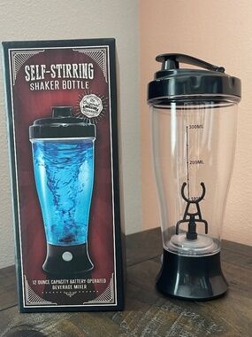 Self-Stirring Shaker Bottle & Beverage Mixer_12 Ounce